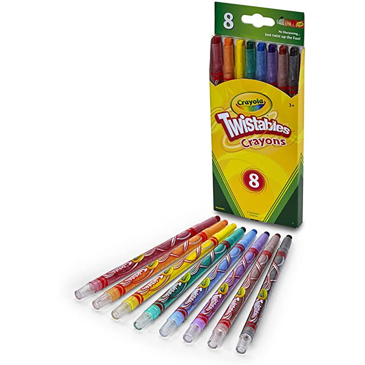 Twistable Crayons, 8 Traditional Colors