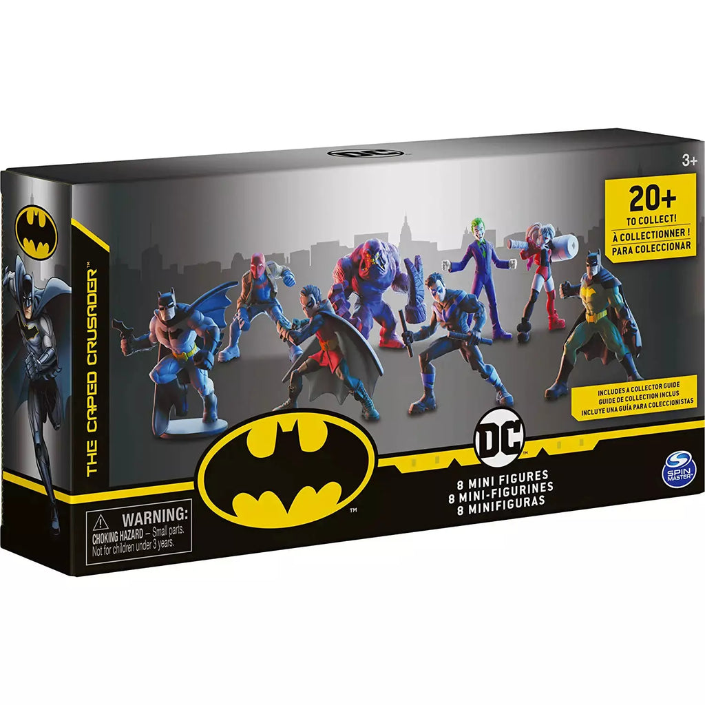 DC Comics Batman Mini Action Figures - Collectible 8-Pack Set, Perfect for Kids and Collectors!