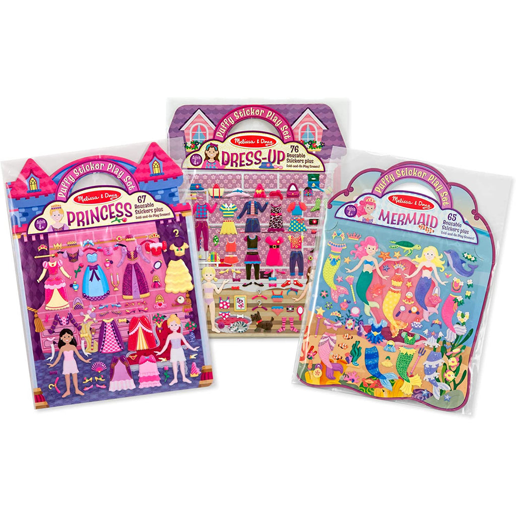 Melissa & Doug Set of 3 Puffy Sticker Activity Books (Mermaid + Prince M & G Anastasiou Printing Offices LTD Melissa & Doug Set of 3 Puffy Sticker Activity Books (Mermaid + Prince M & G Anastasiou Printing Offices LTD