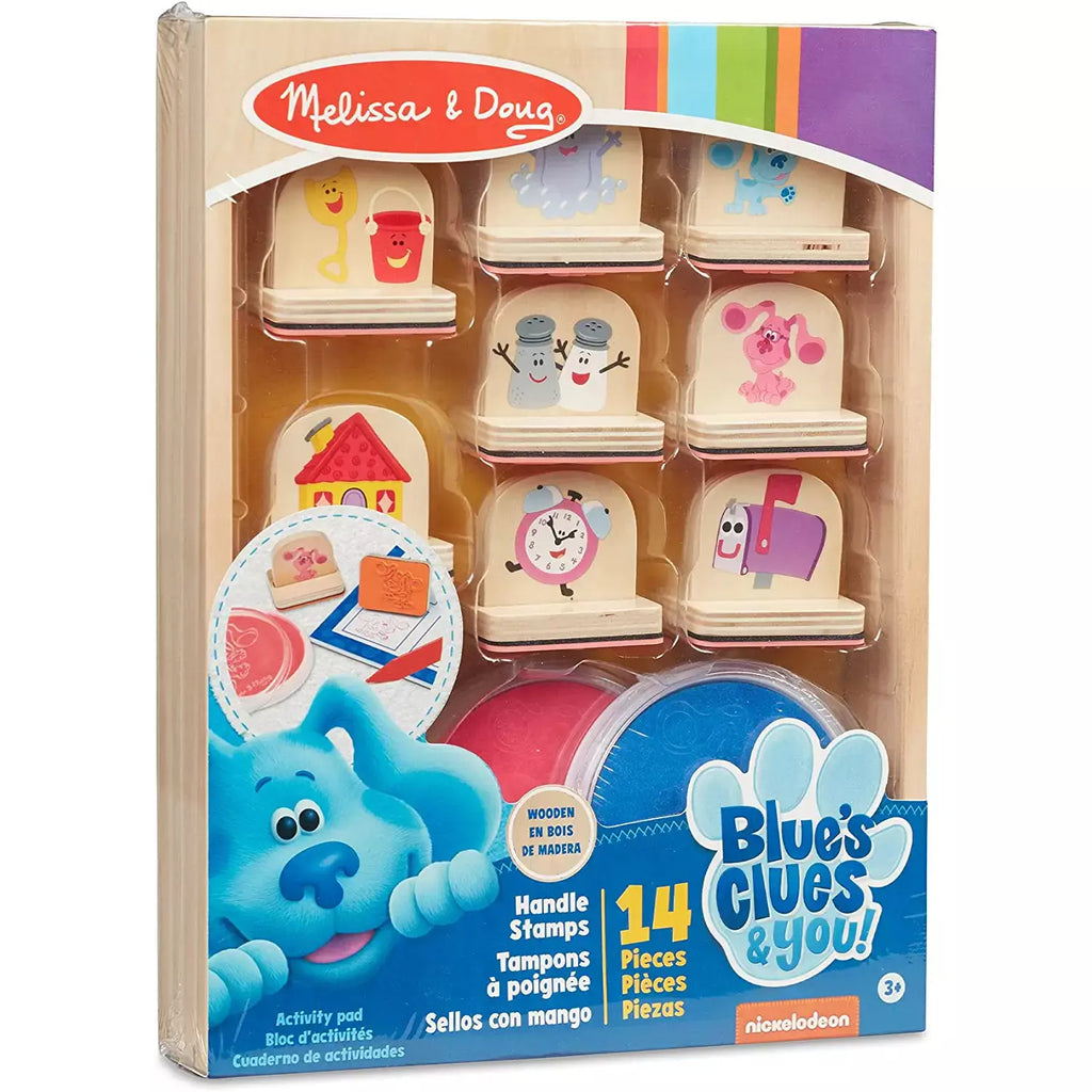 Melissa & Doug Blue's Clues & You! Wooden Handle Stamps and Activity Pad