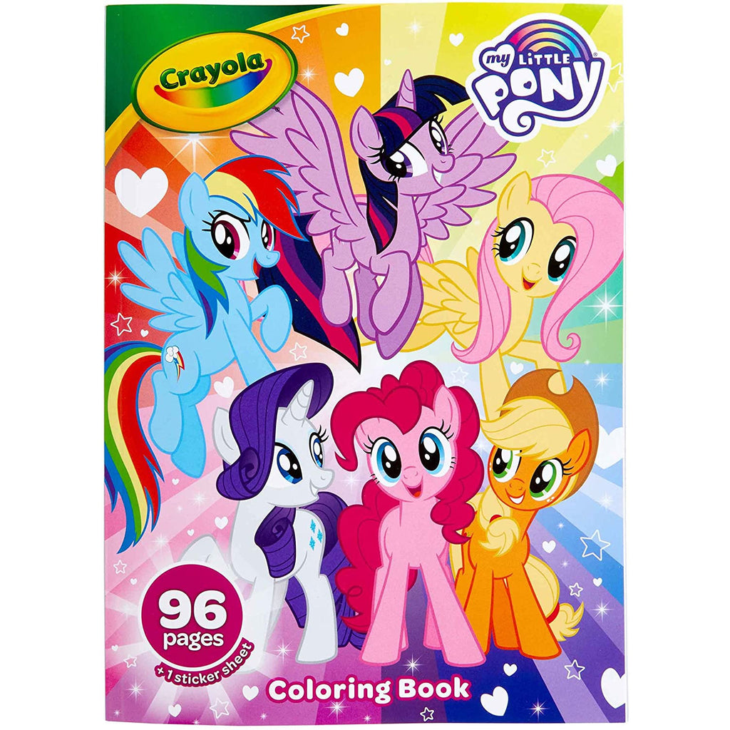 Crayola My Little Pony Coloring Book with Stickers: 96 Pages of Fun Ages 3-6