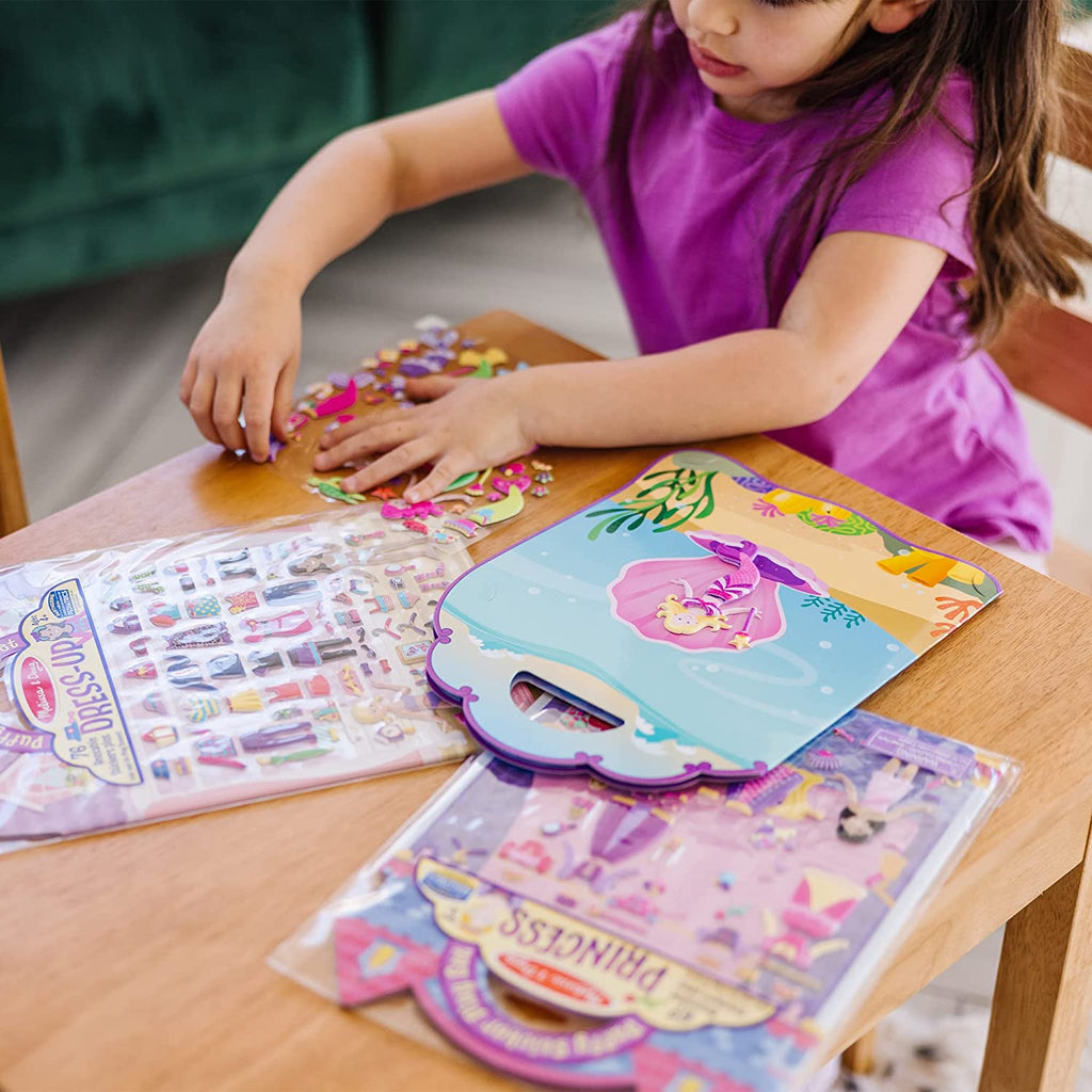 Melissa & Doug Set of 3 Puffy Sticker Activity Books (Mermaid + Prince  M  & G Anastasiou Printing Offices LTD