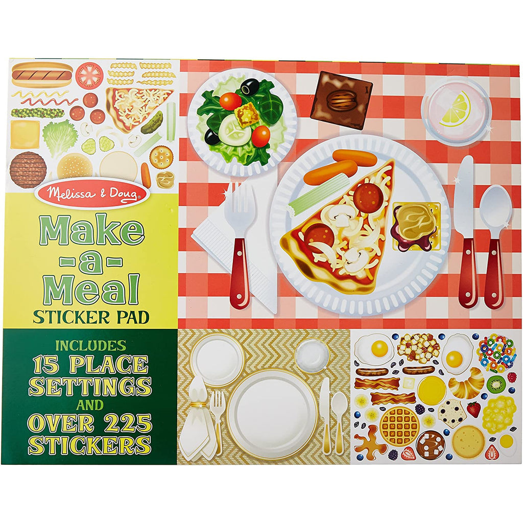 Melissa & Doug Sticker Pad - Make-a-Meal, 225+ Food Stickers