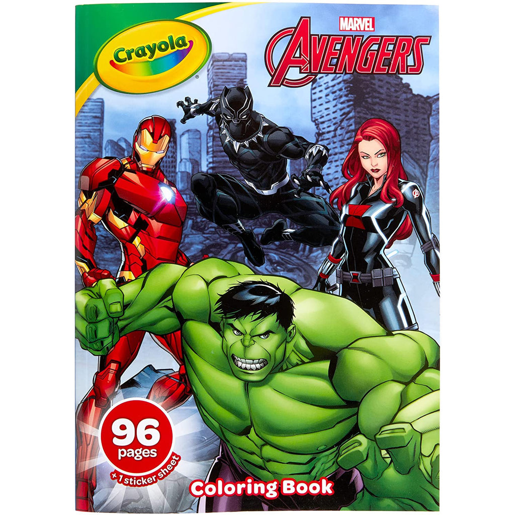 Crayola Avengers Coloring Book with Stickers