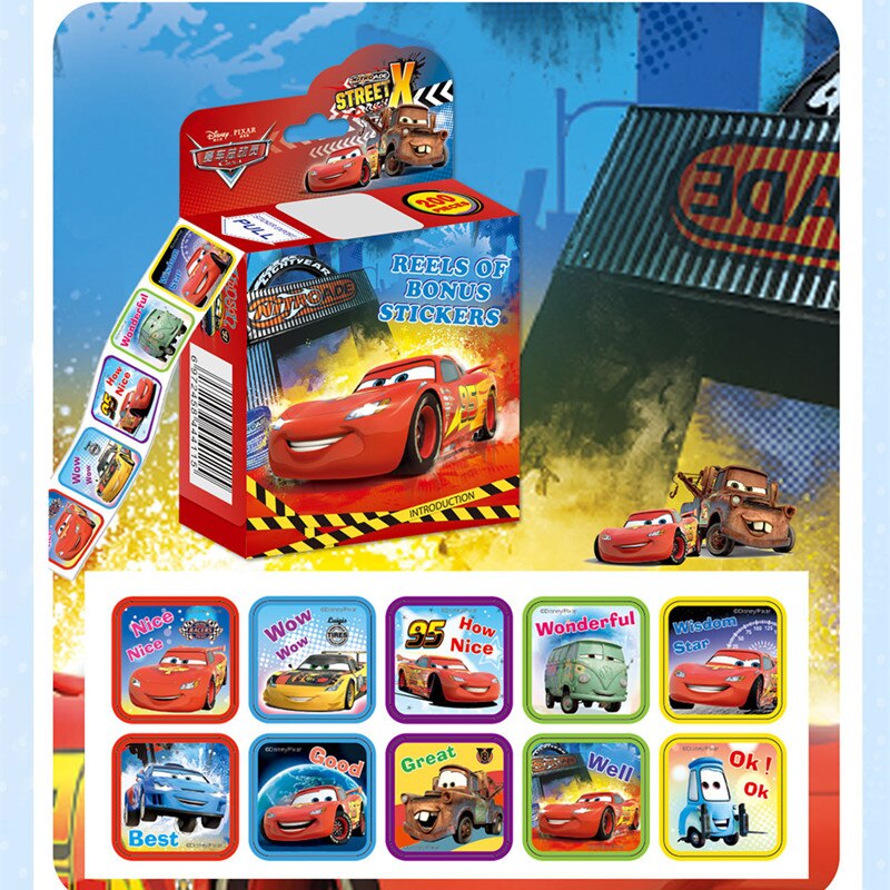 Disney Cars Kids Stickers - 200 count