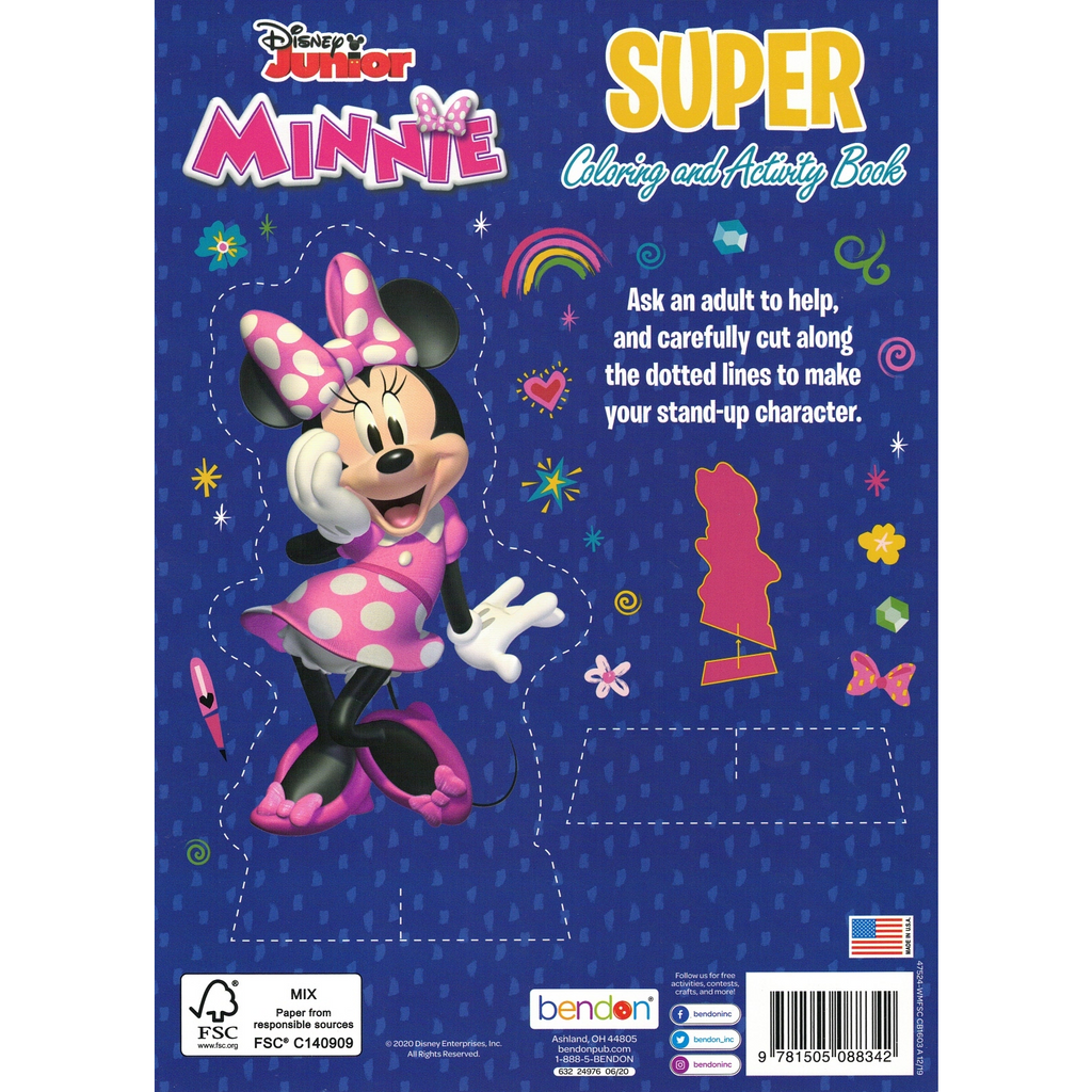 Minnie Color:blue Disney Minnie Coloring & Activity Book: Dive into a World of Fun with ...