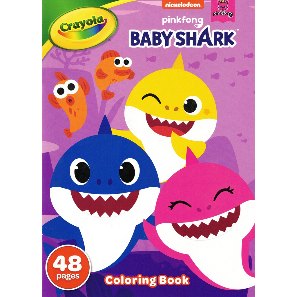 Crayola Nickelodeon Pinkfong Baby Shark Coloring Book: Dive into a Sea of Color with 48 Pages of Fun!