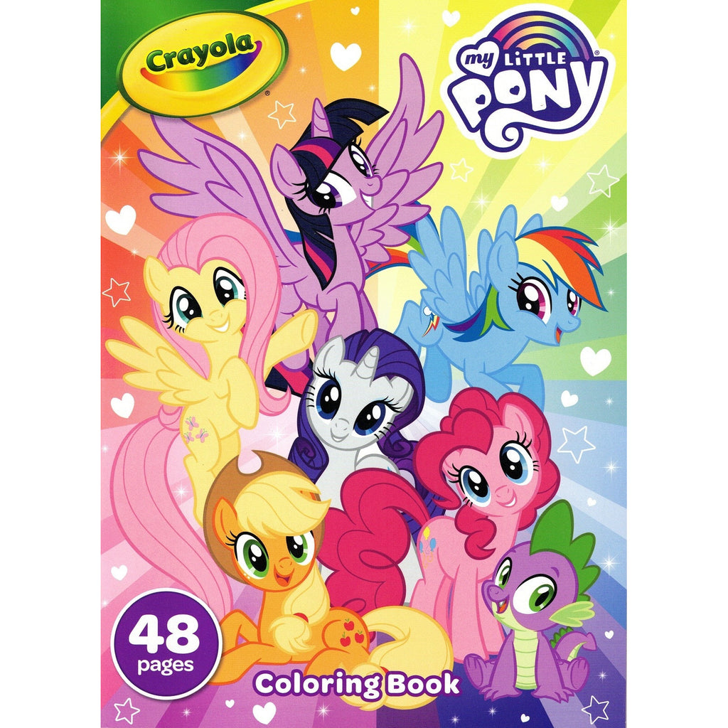Crayola My Little Pony Coloring Book with Stickers, Gift for Girls and  Boys, 96 Pages, Ages 3, 4, 5, 6 