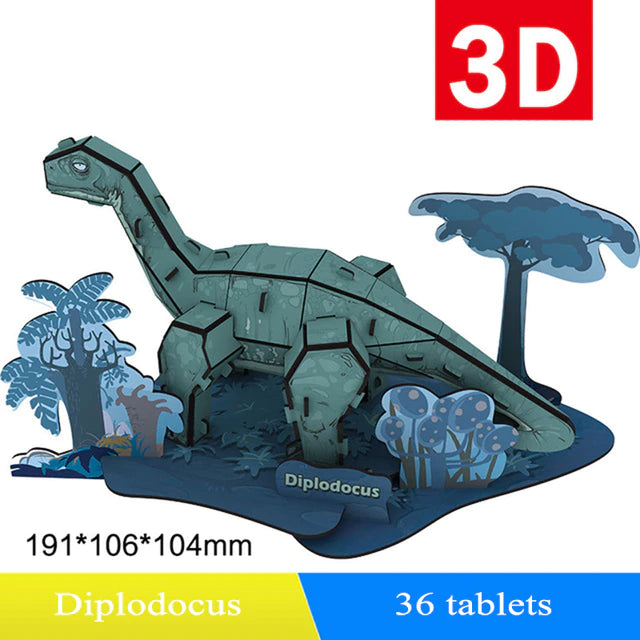 Dinosaur Diplodocus 3D Puzzle