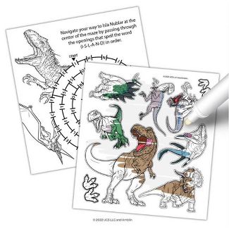 Jurassic World Imagine Ink Sticker Book: Unleash Prehistoric Adventures - 10 Pages of Dinosaur Fun with Stickers