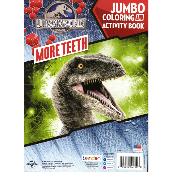 Jurassic World 80-Page Coloring and Activity Book: Embark on a Prehistoric Adventure!