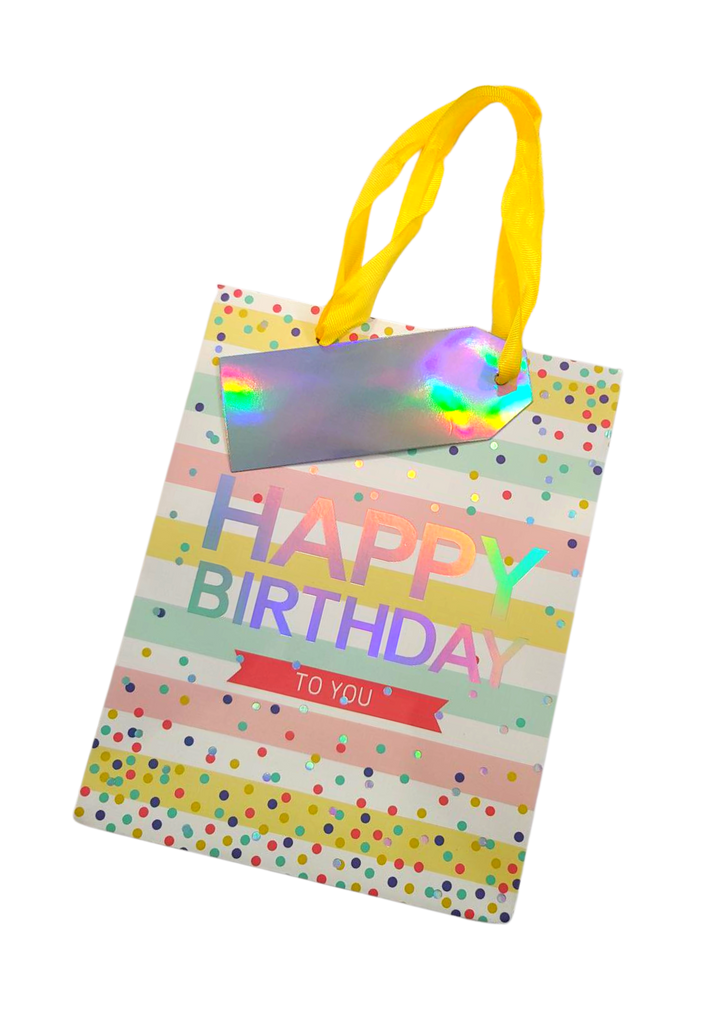 Gift Paper Bag, Vertical 26x12x32cm BIRTHDAY THEME