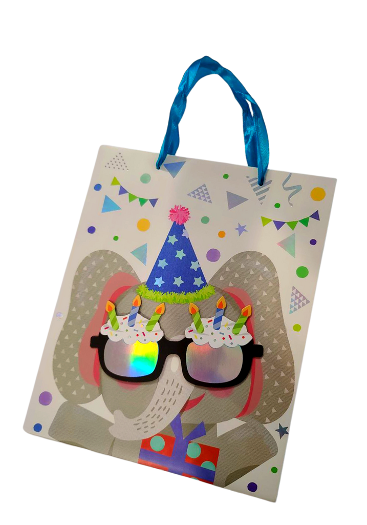 Gift Paper Bag, Vertical 26x12x32cm BIRTHDAY THEME