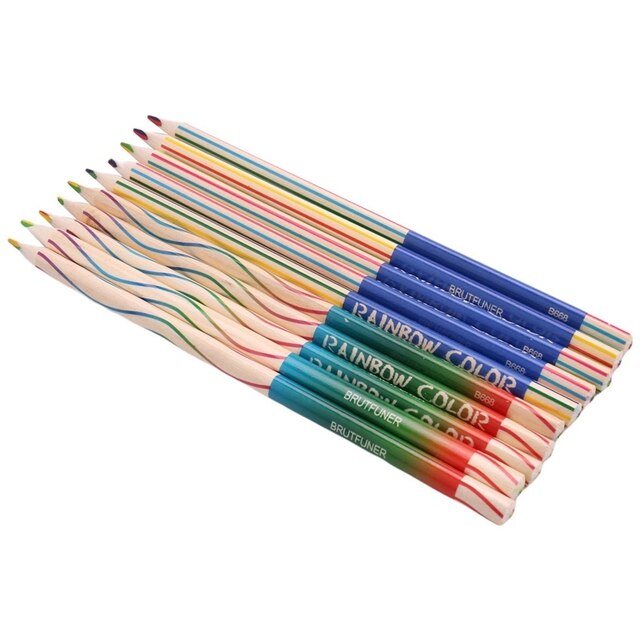 Brutfuner Rainbow Color Pencils 4in1 Colors