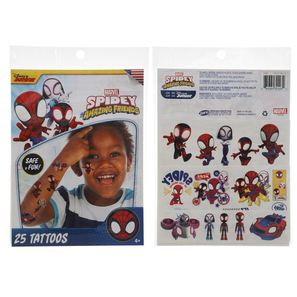 Tattoos Marvel Spidey & His Amazing Friends 25pcs