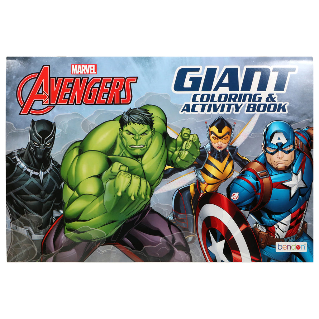 Bendon Avengers Giant Coloring Books for Kids - 11x16-in. Action-Packed Adventure Featuring Iron Man, Captain America, and The Hulk - Perfect for Young Superhero Fans!