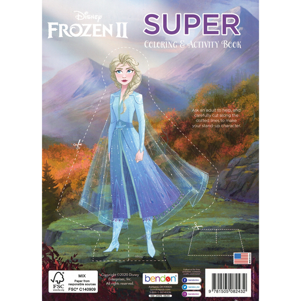 Disney Frozen Coloring & Activity Book – 190 Pages and 30 Stickers – English Language