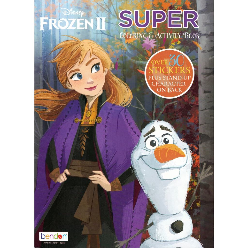 Disney Frozen Coloring &amp; Activity Book – 190 Pages and 30 Stickers – English Language