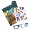 Transformers Sticker Stories with 3D Glasses: Immersive Adventures Await - 3 Background Scenes, 35 Stickers